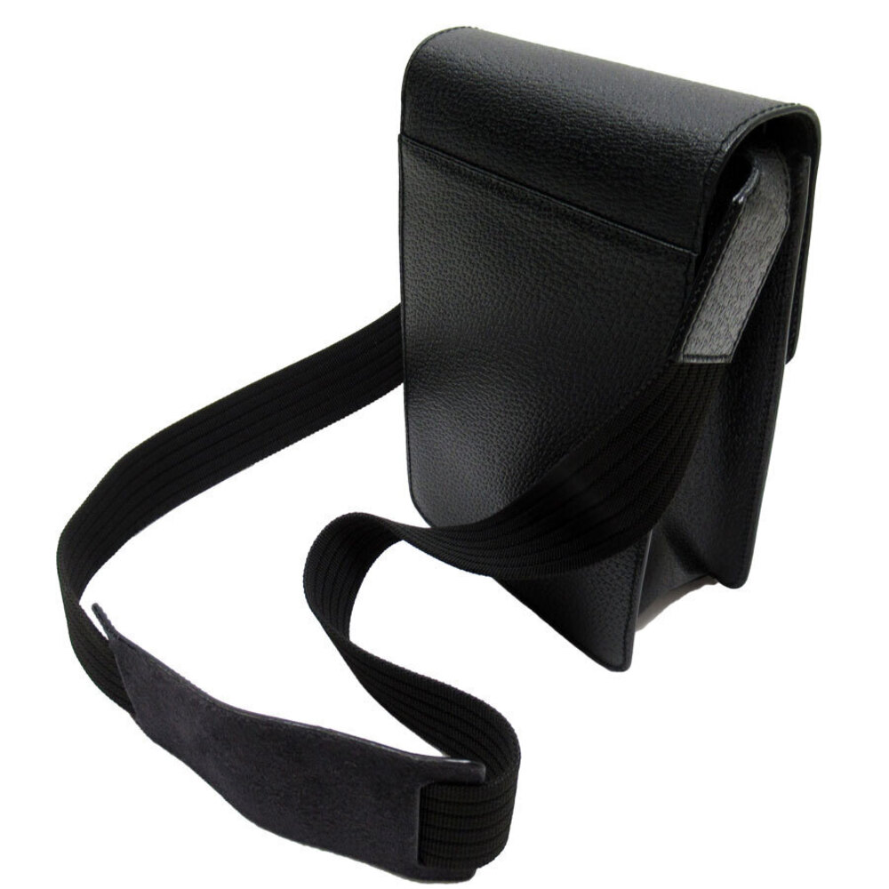 Salvatore Ferragamo shoulder crossbody black leather bag Black